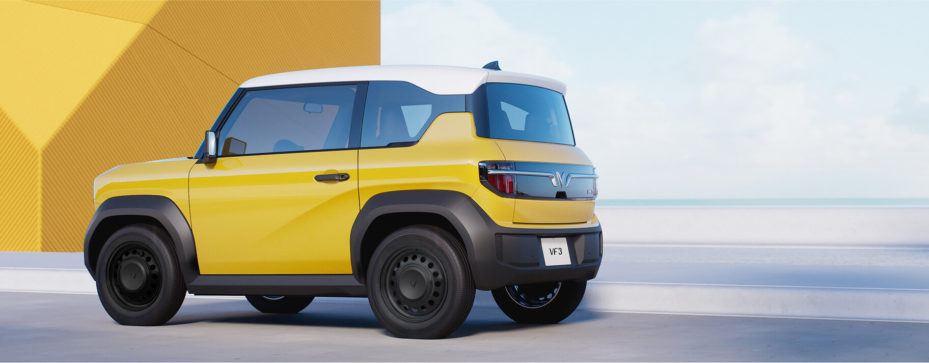 Ngoại thất VinFast VF3 nhìn đằng sau