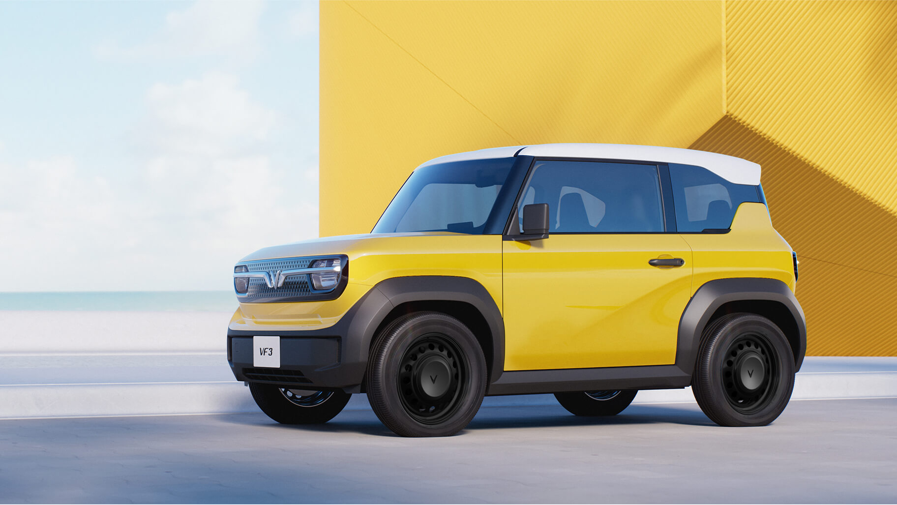 Ngoại thất VinFast VF3 nhìn đằng trước